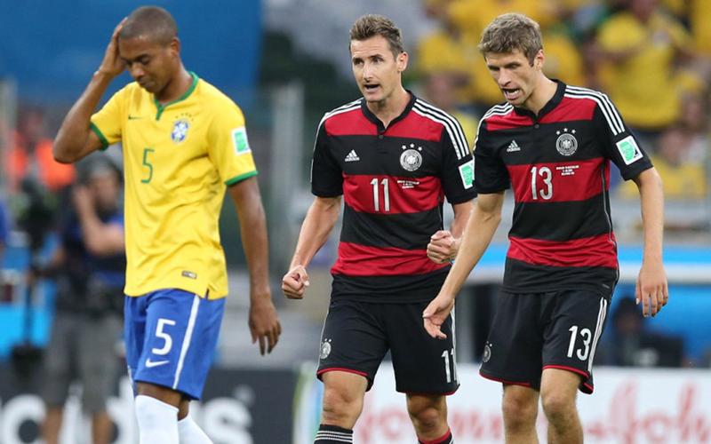 德国7比1巴西阵容